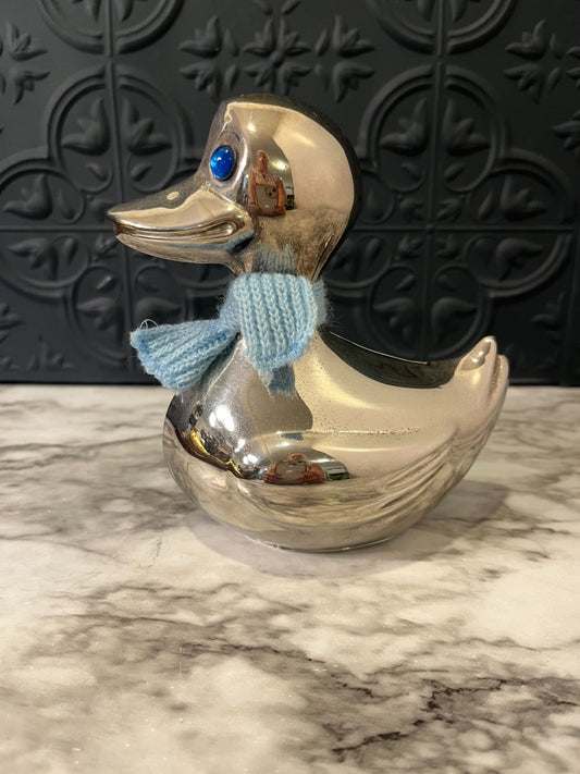 Silver Plate Duck Bank