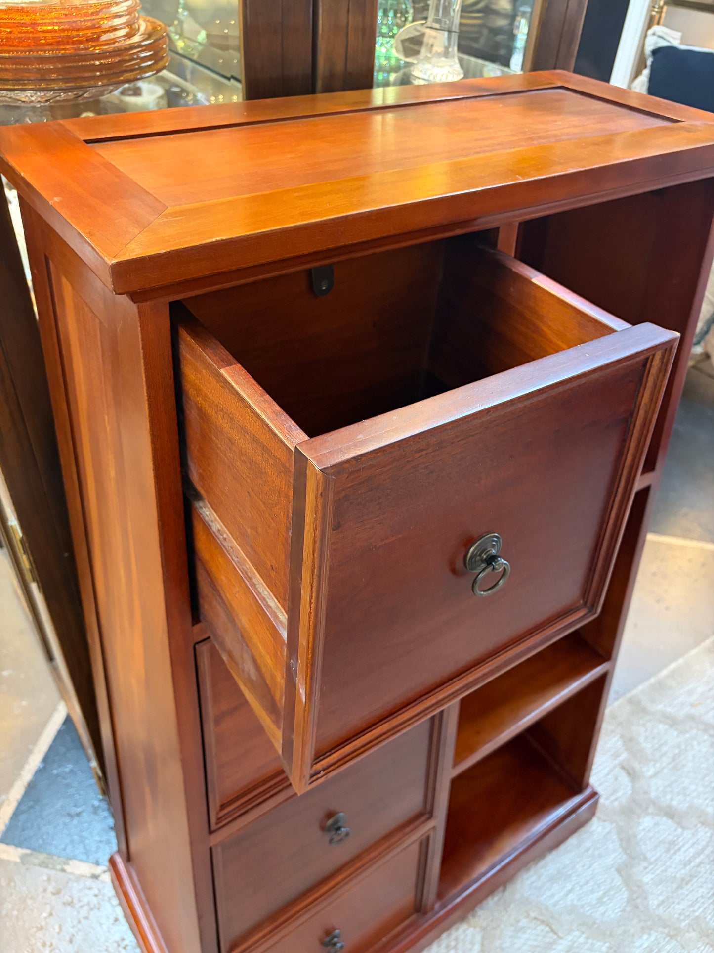 Pyramid Shelf and Drawers