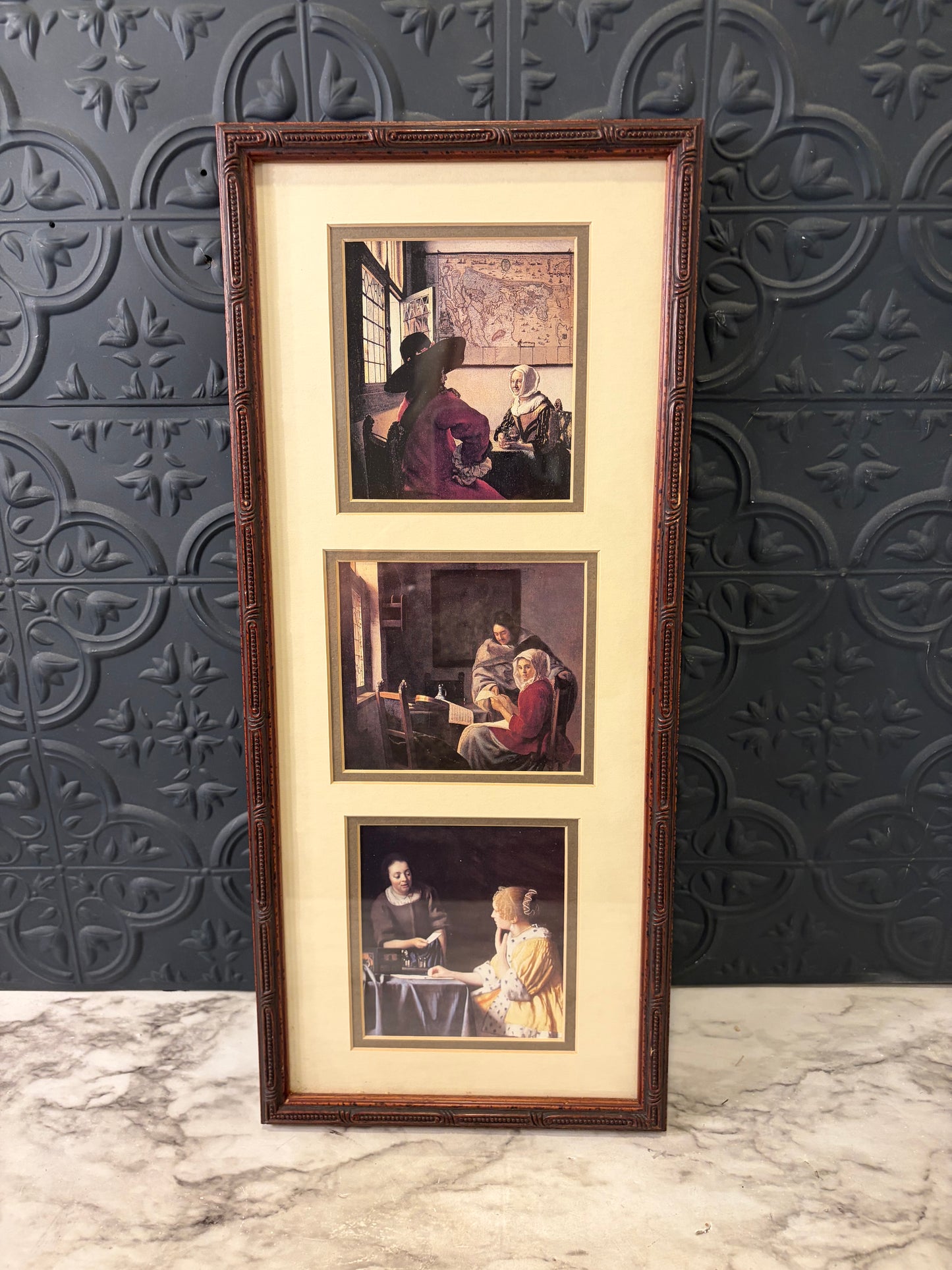 Johannes Vermeer Prints framed Triple