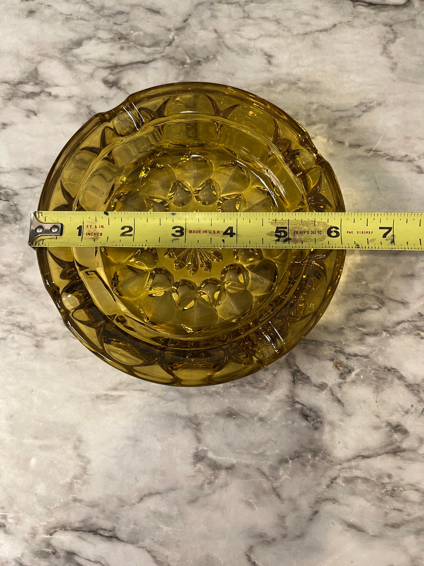 Anchor Hocking Amber Glass Ashtray