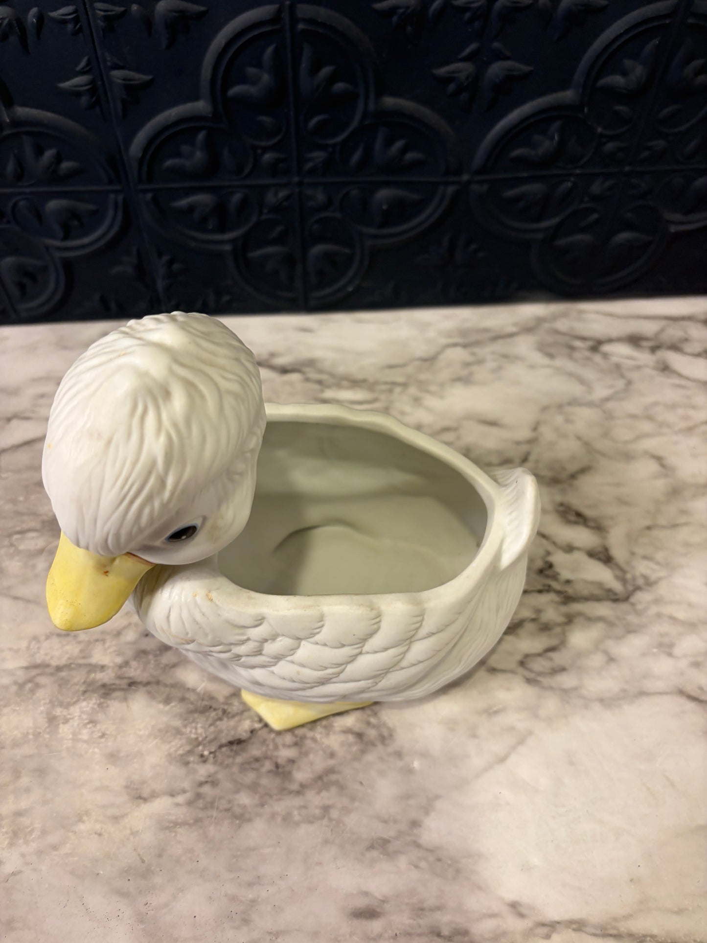 Porcelain Duck Planter