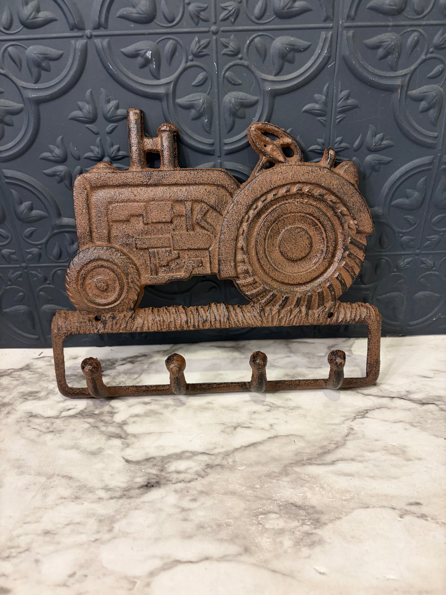 Cast Iron Tractor Key Holder