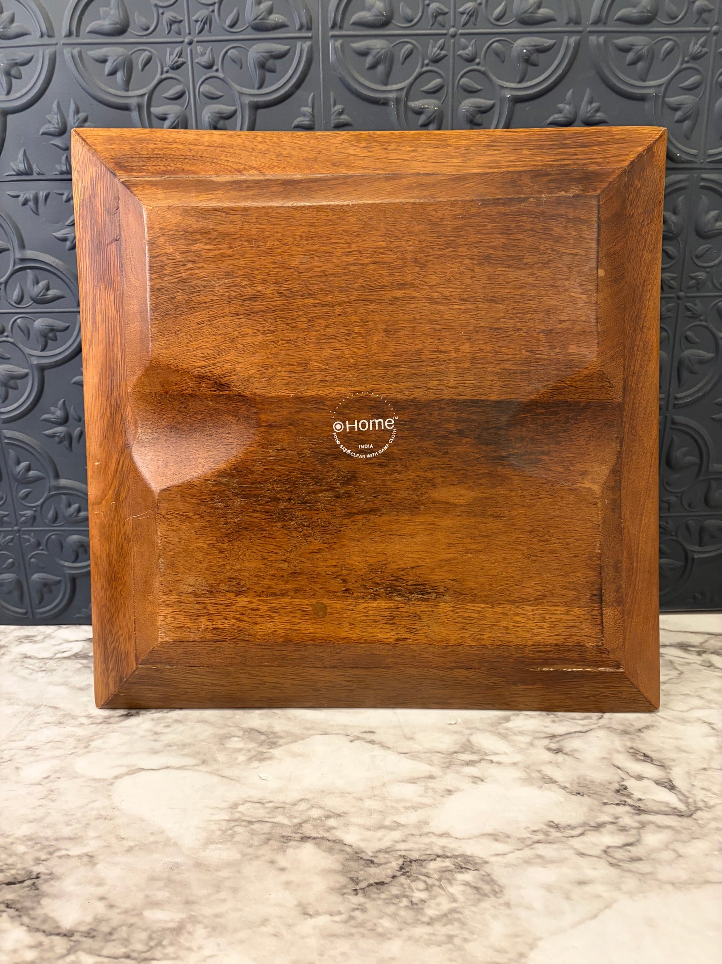 Square Wood Tray Home Collection