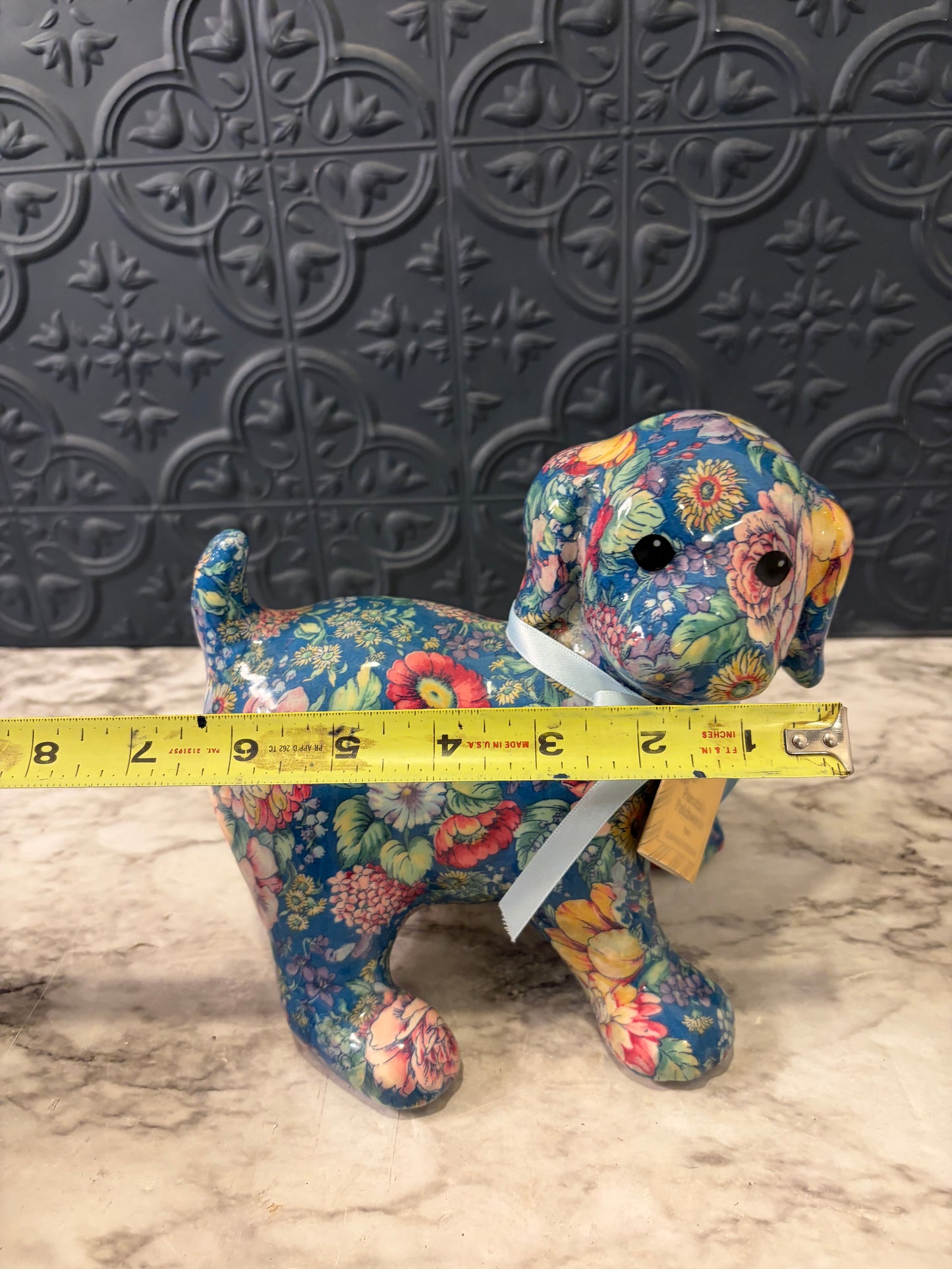 Porcelain Patchwork Dog