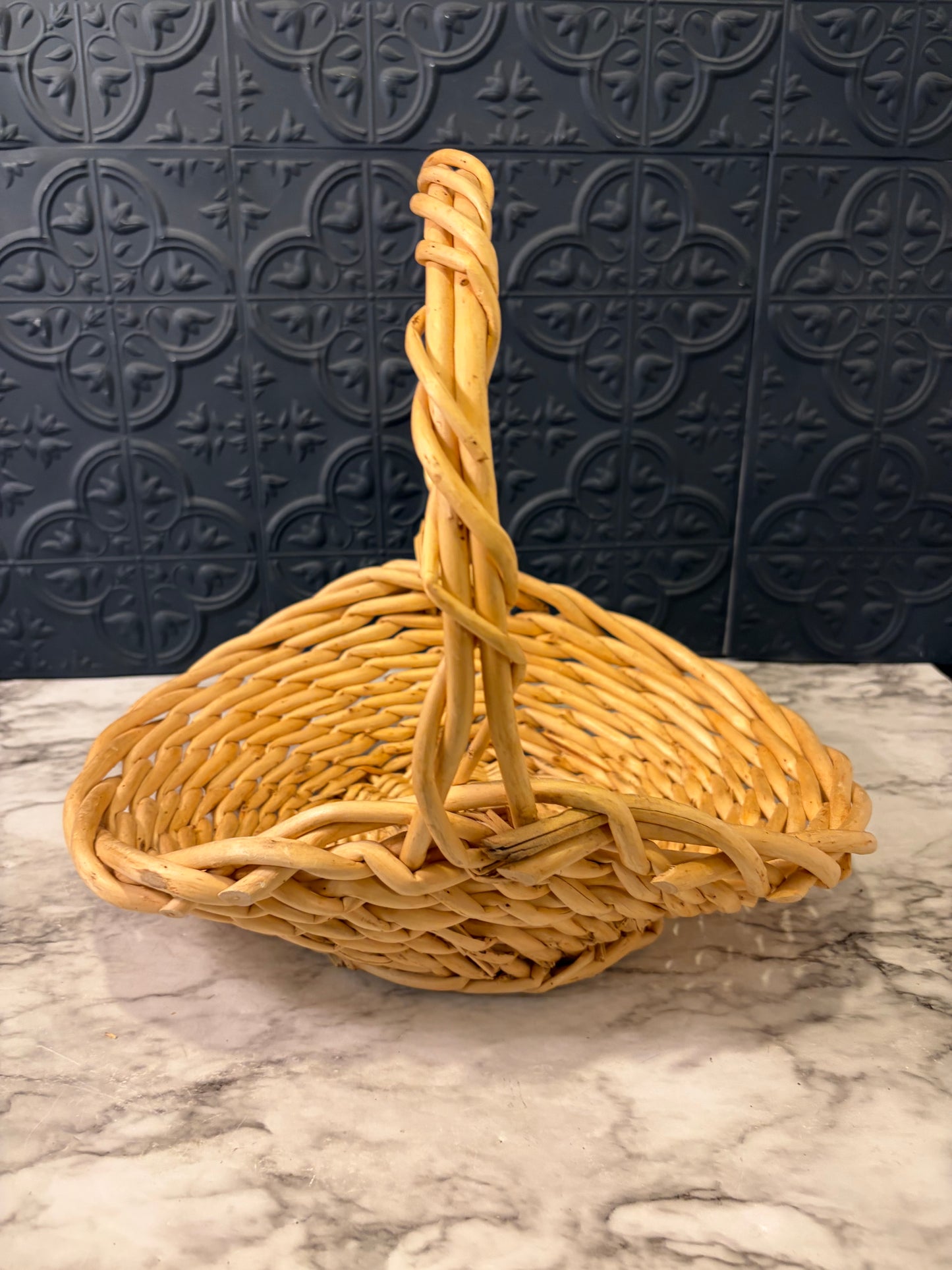 Thick Wicker Gathering Basket