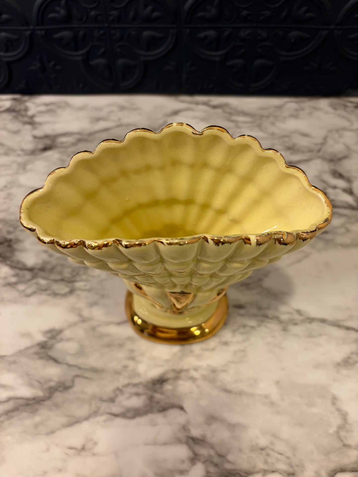 Yellow and Gold Vantage Vase