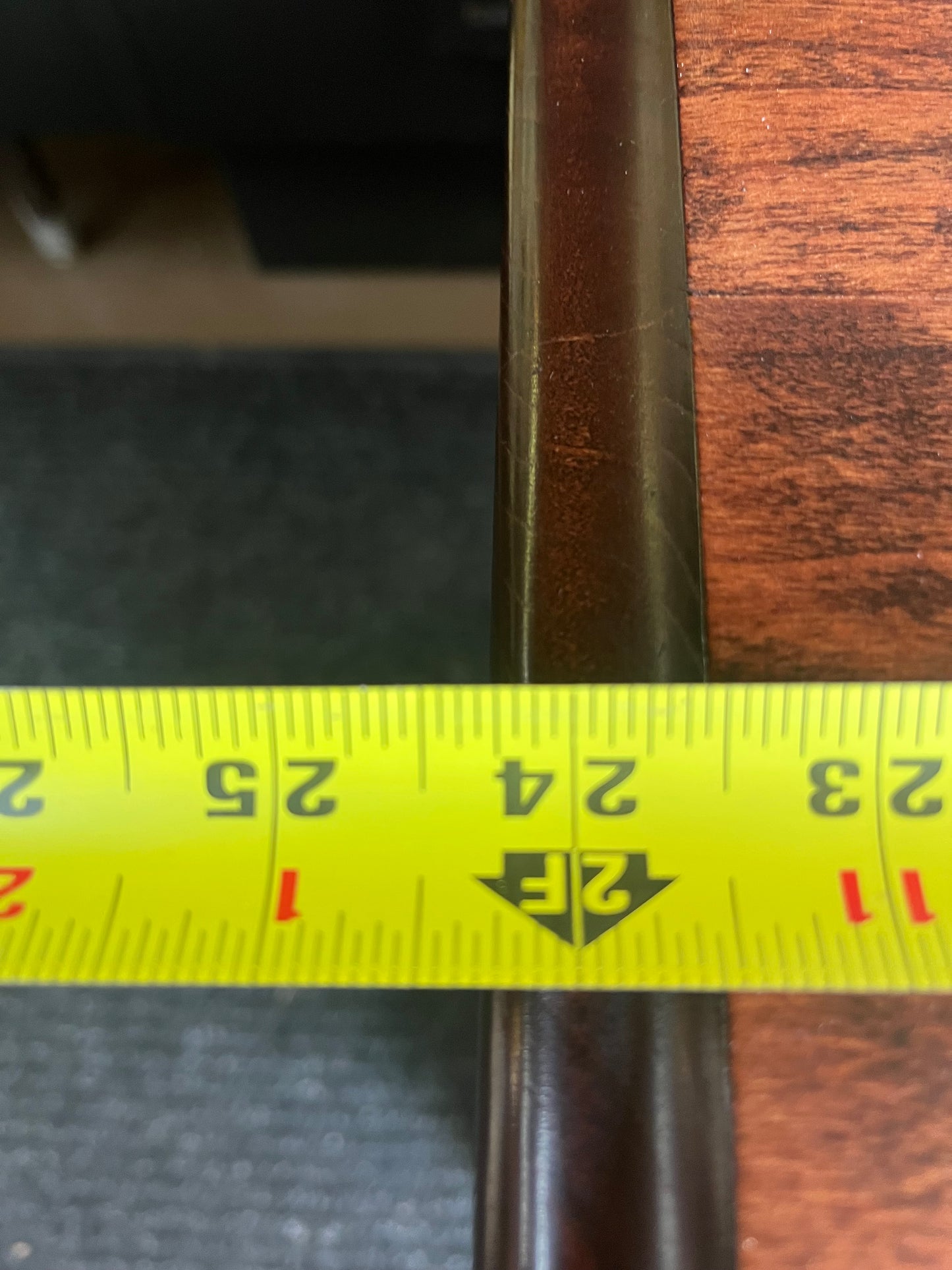 Small Dark 2 Drawer Nightstand