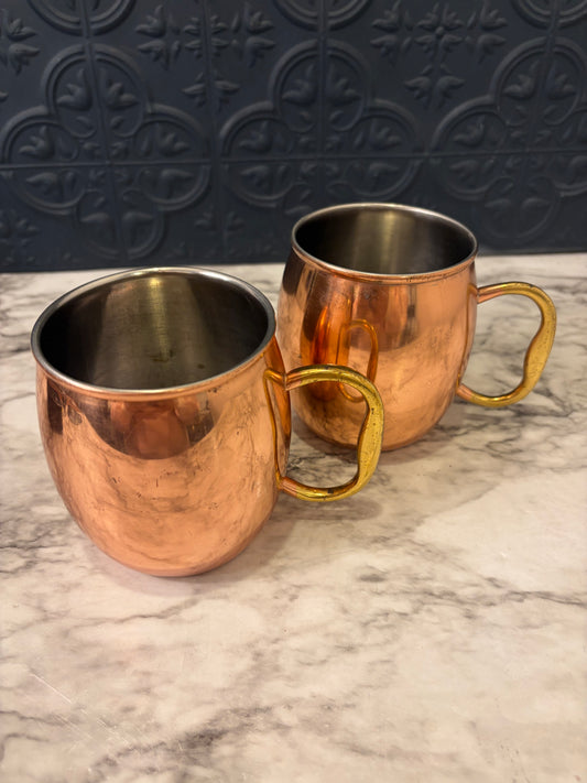 Godinger Copper Moscow Mule Mugs Set of 2