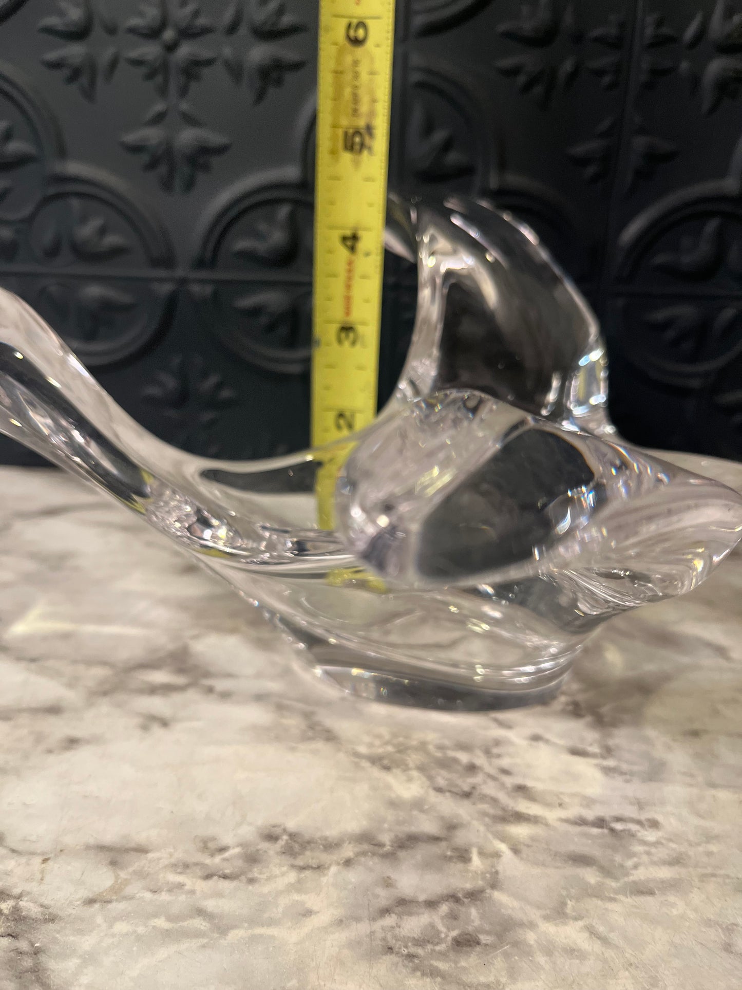 Vitage Princess House Crystal Dove dish