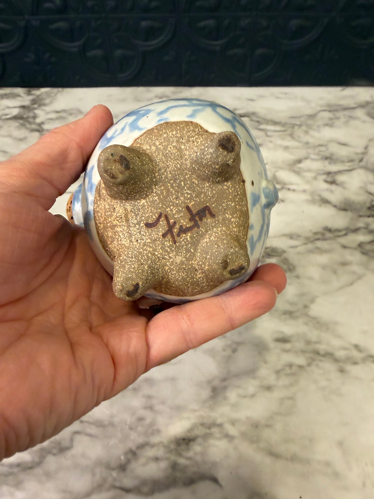 Spongeware Style Piggy Bank Small