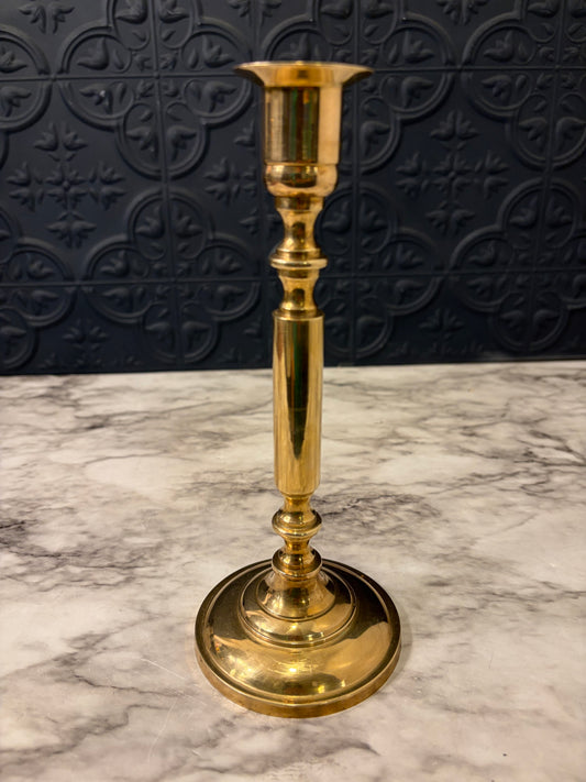 8" Tall Solid Brass Candle Holder