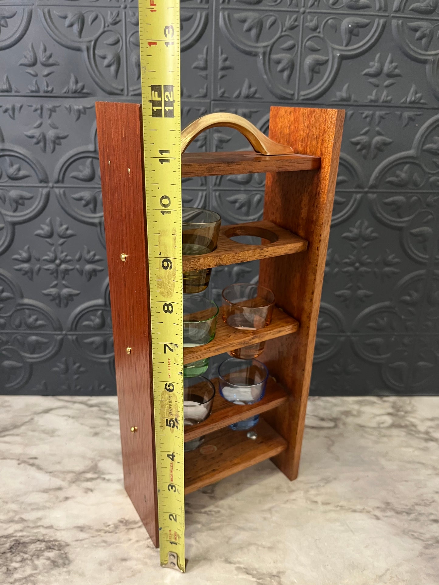 Enesco Shot Glasses with Carrier AS IS
