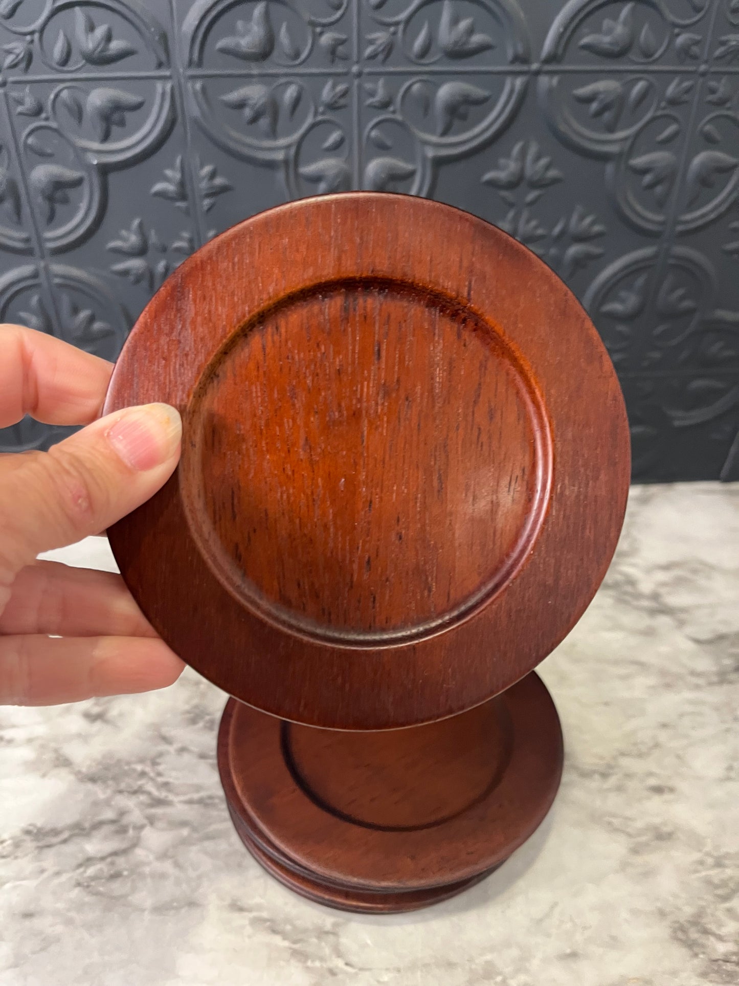 Set of 5 Wood Coasters