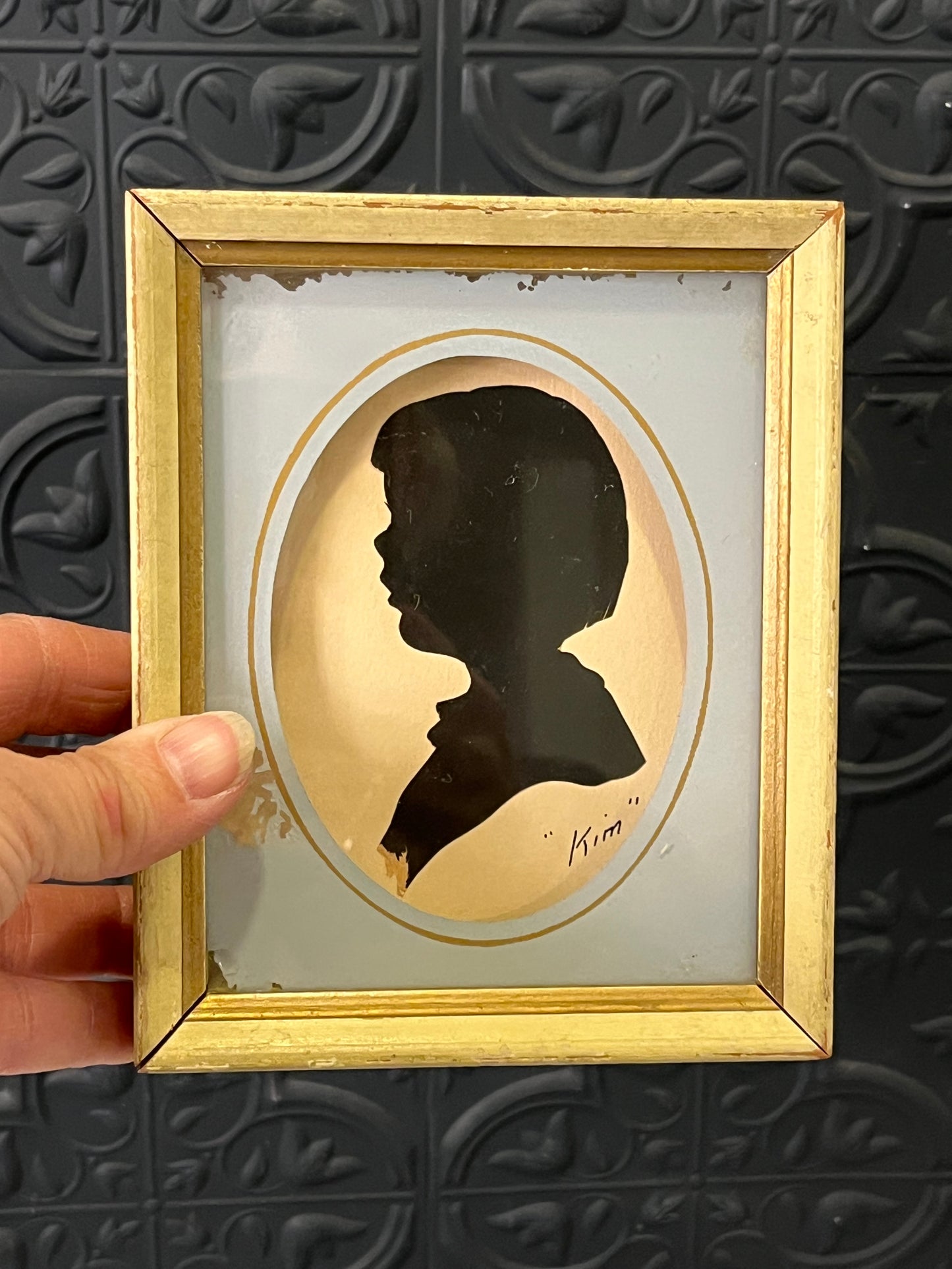 "Kim" Silhouette Framed