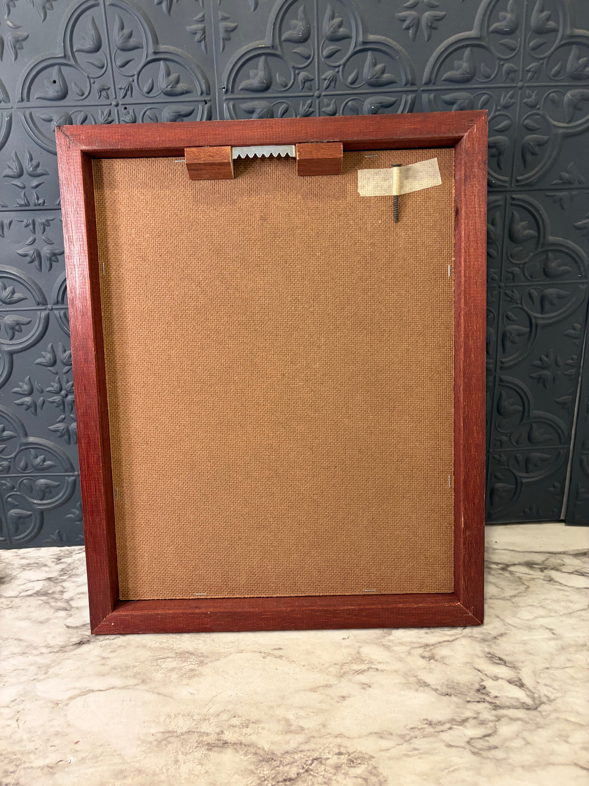 Reverse Gold Etched Marlin Framed