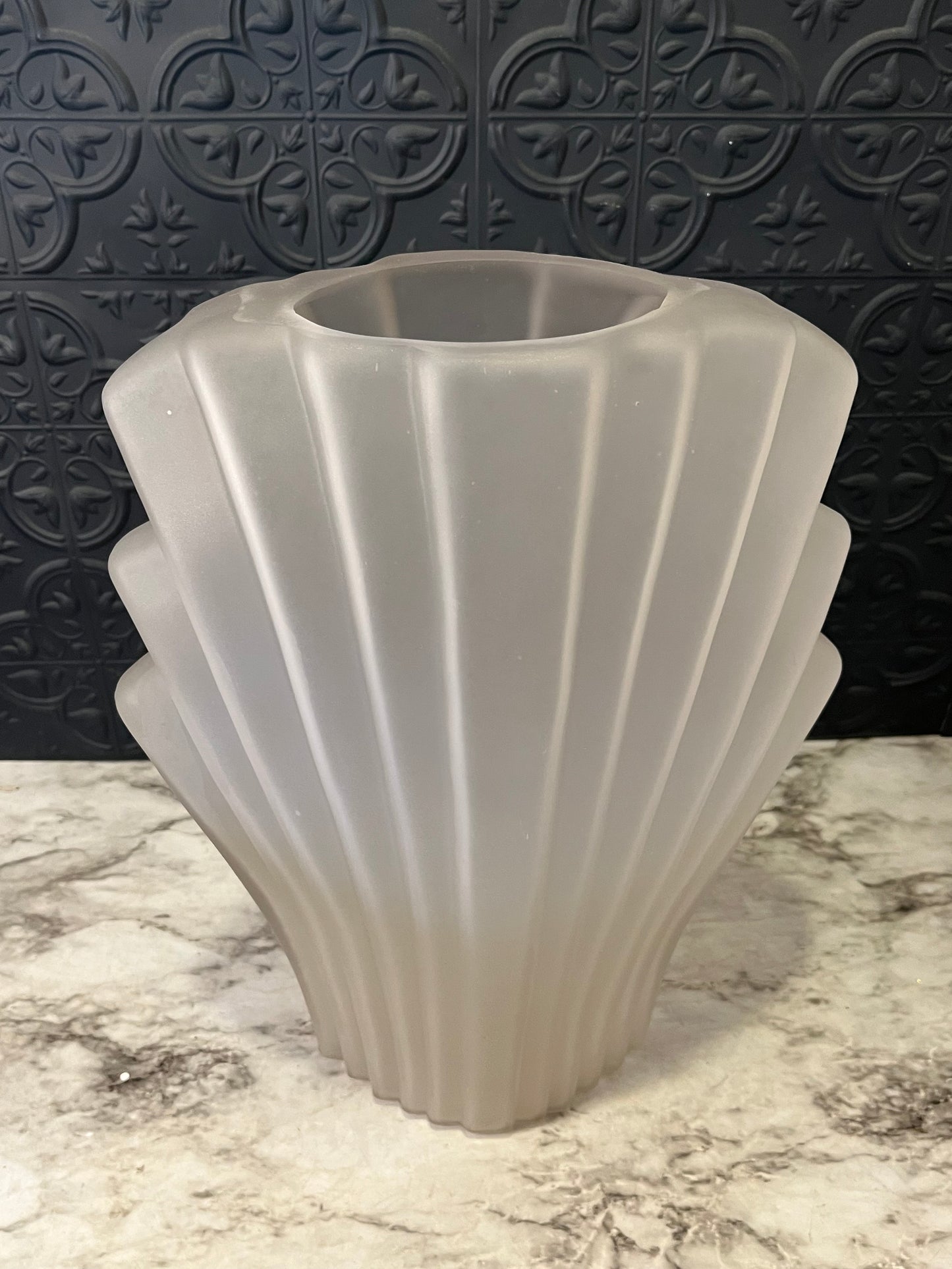 Satin Glass Art Deco Vase