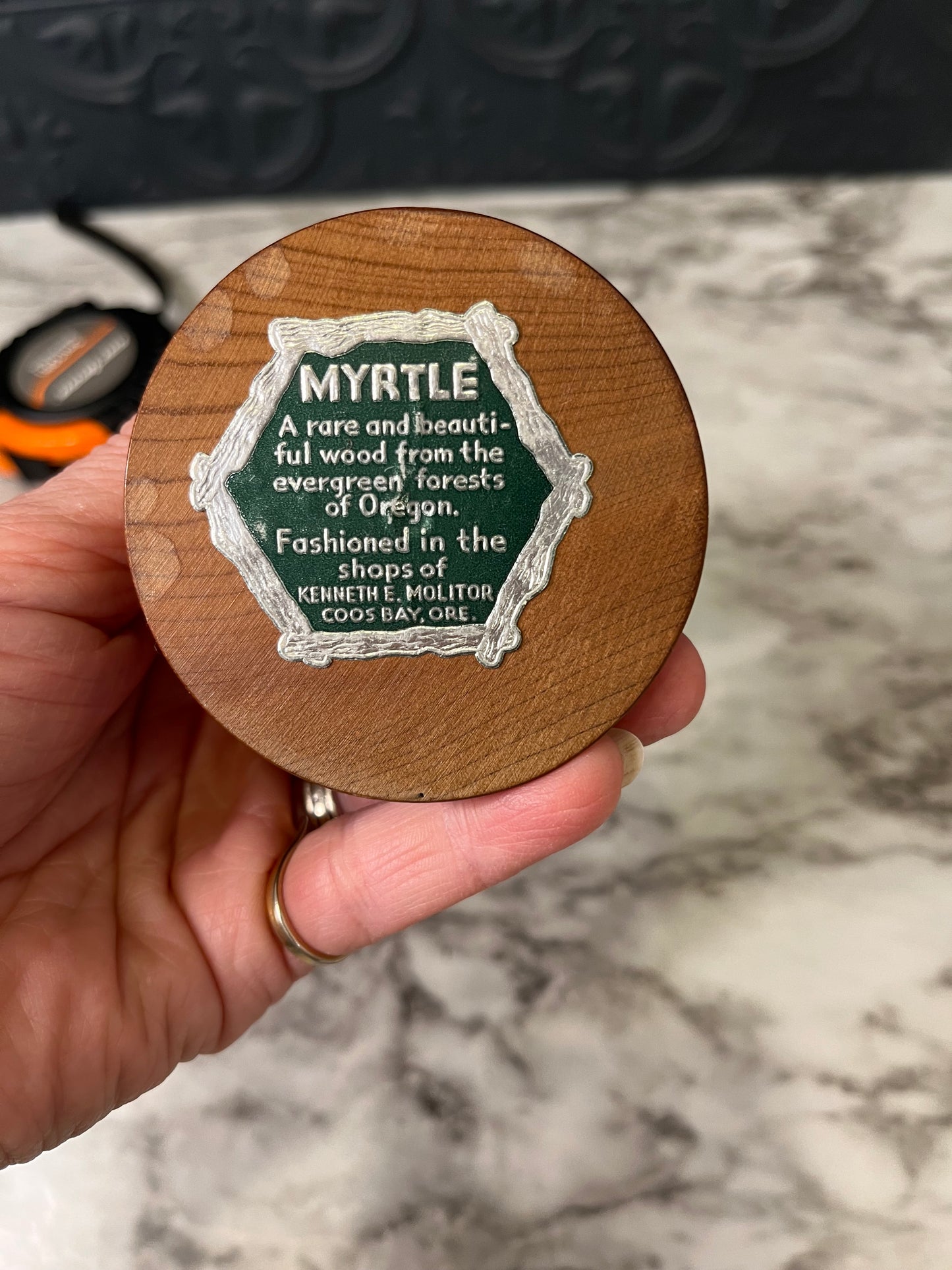 Myrtlewood Skinny Bud Vase/candle holder