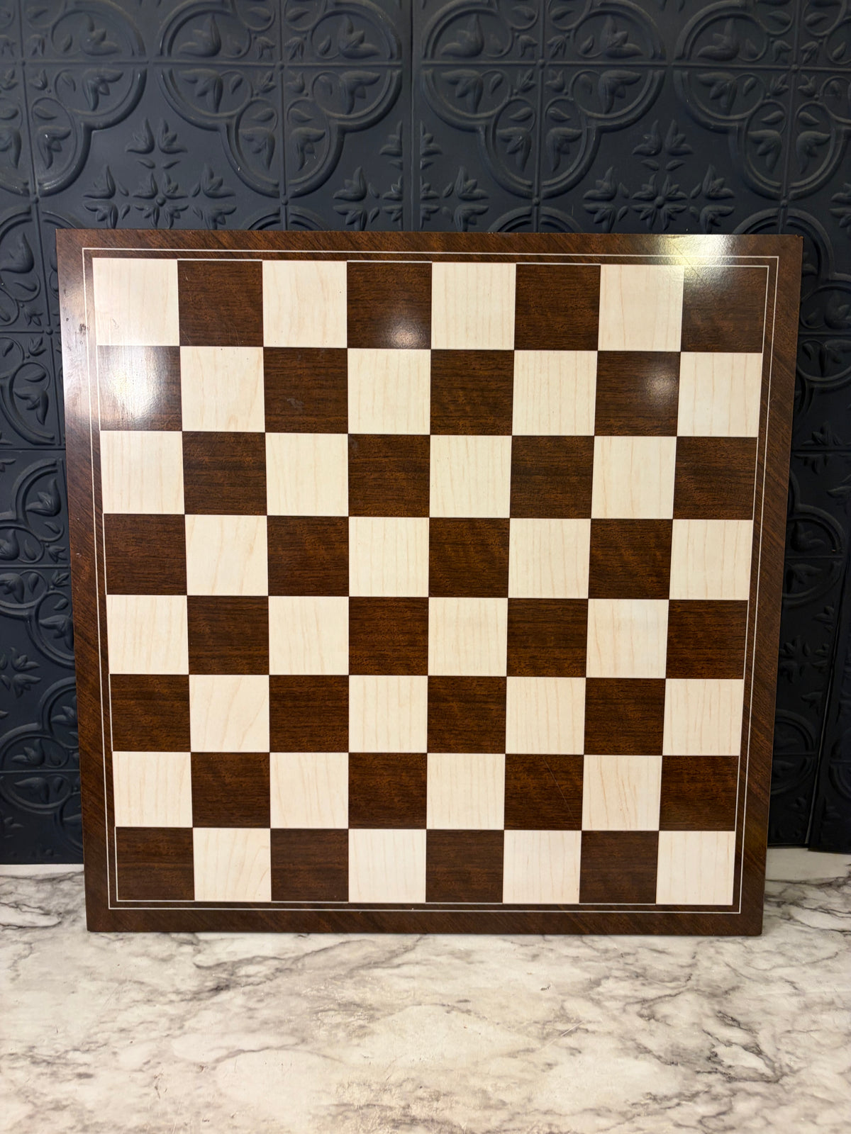 Brown and Cream Laminate Chess Board