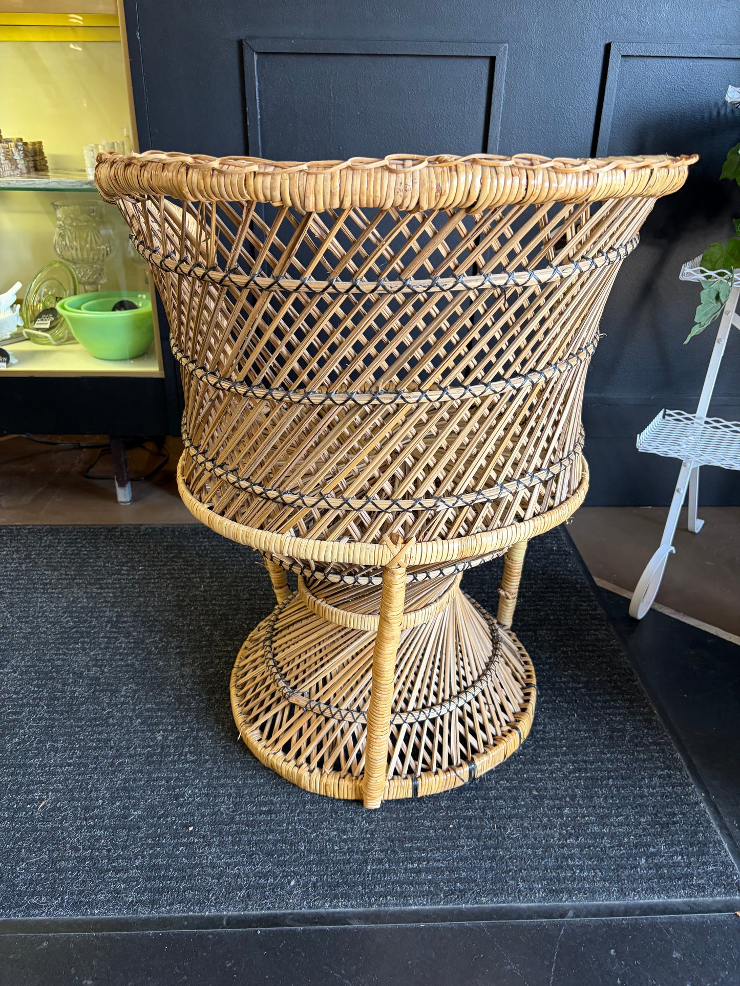 Wicker Barrel Chair