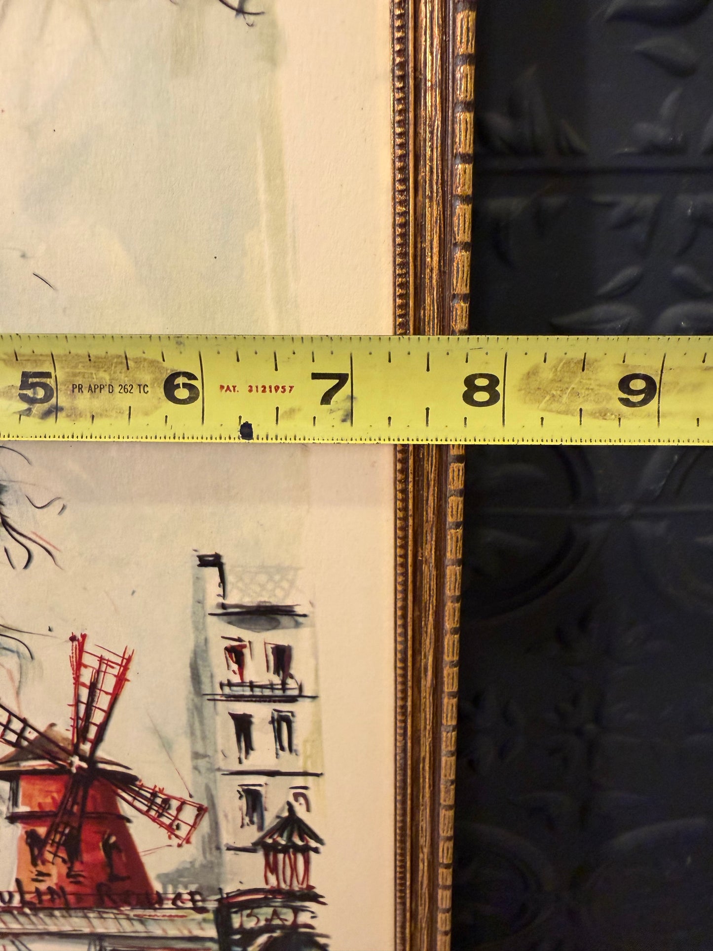 Vintage Print by C Ducollet  Paris Moulin Rouge