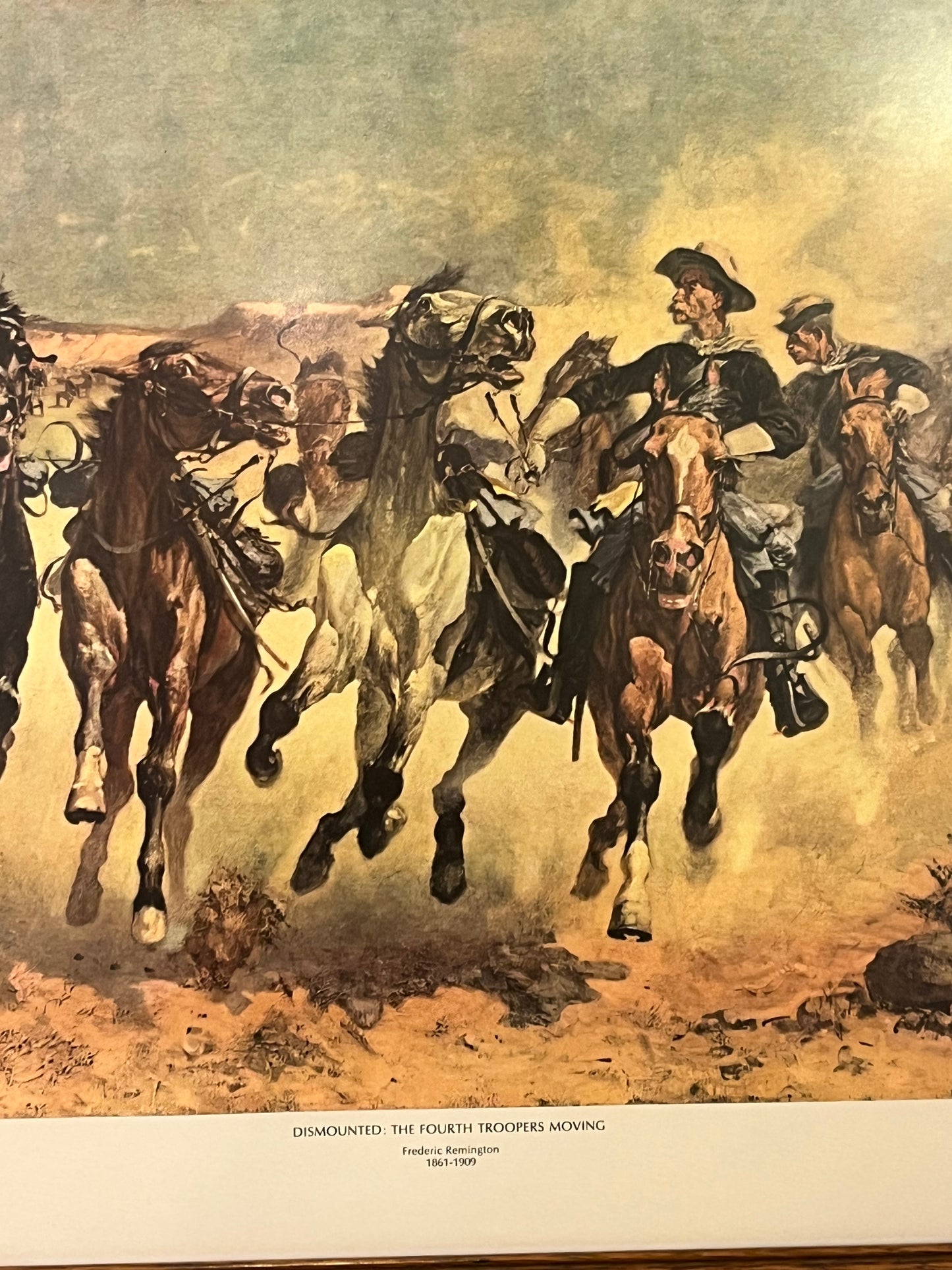 Frederic Remington Western Art Print Framed