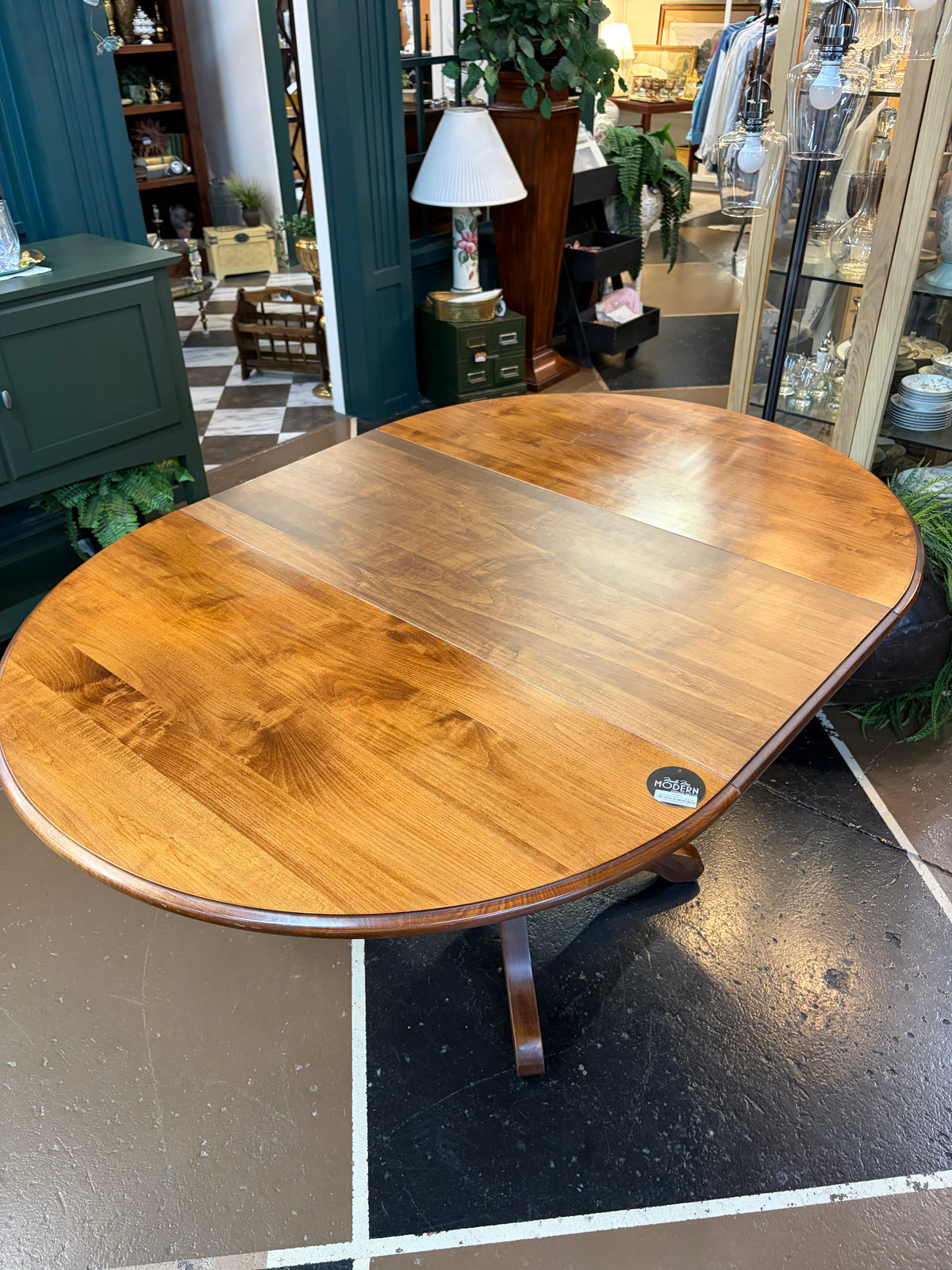 Round Woodleys Dining Table with leaf