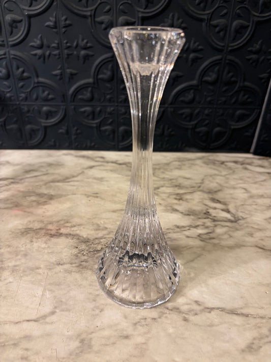 8" Mikasa Crystal Glass Candle Holder