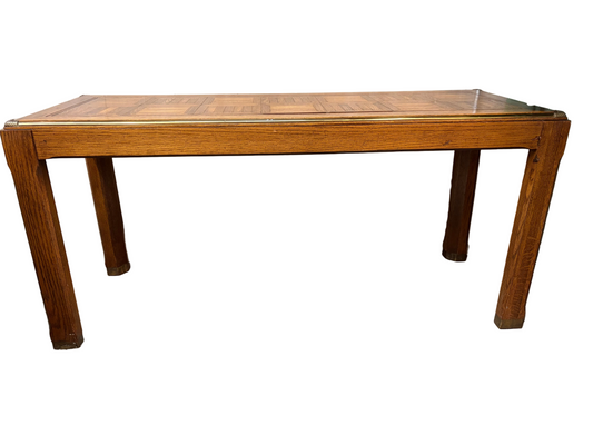 Wood Parquet Console Table