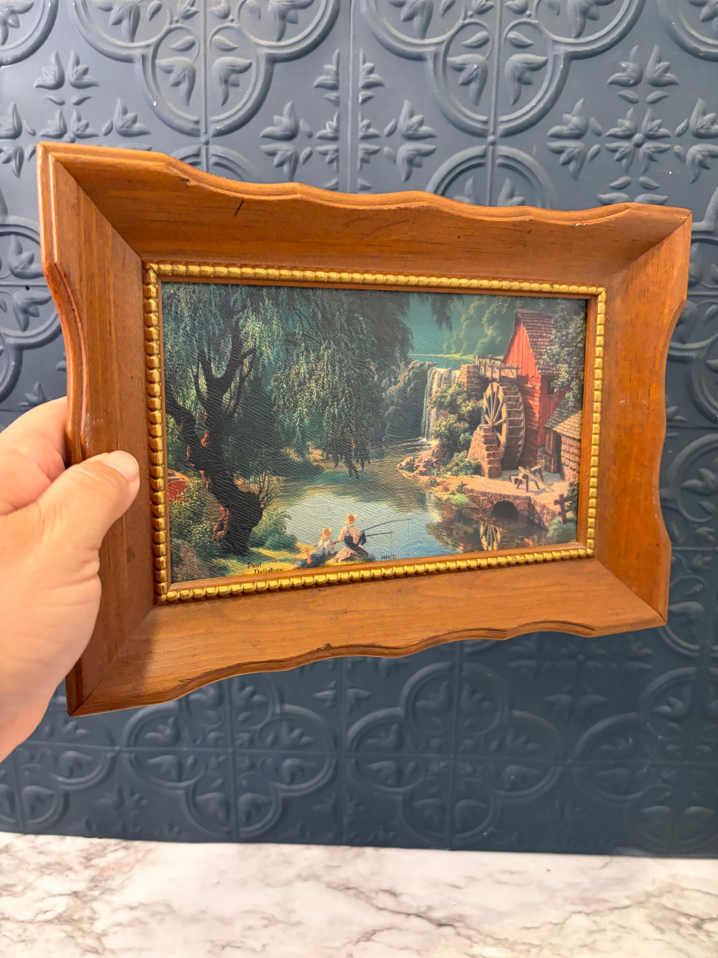 The Good Ol Days Textured Print Framed