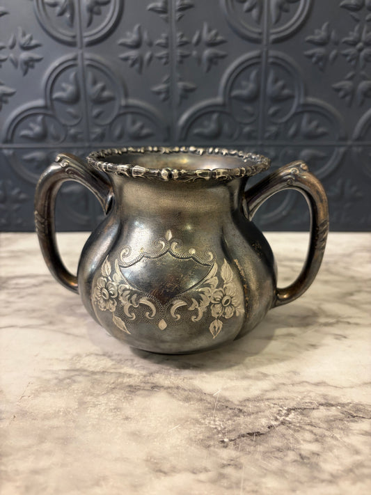 Barbour Quadruple Silverplate Sugar Bowl