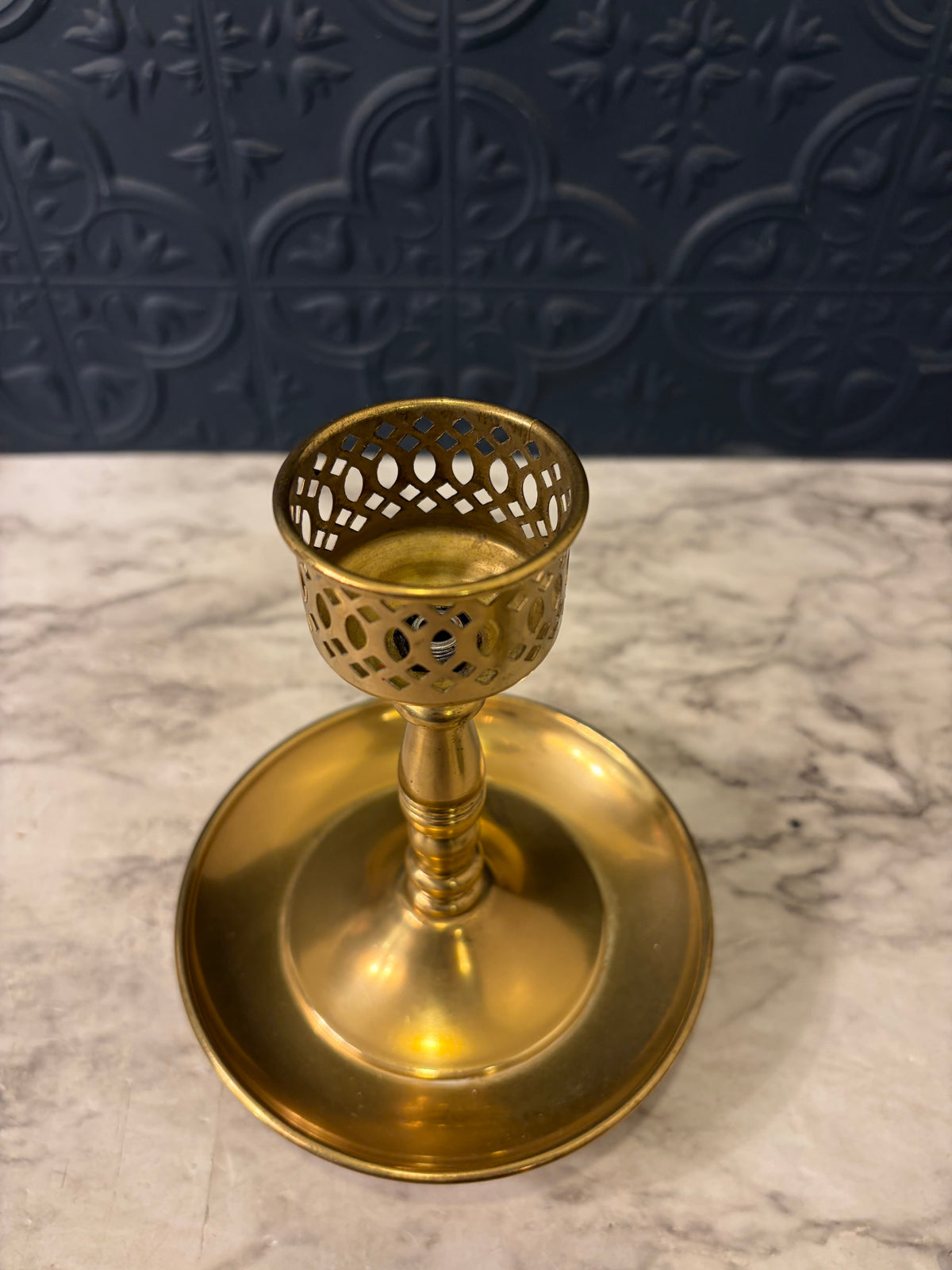 3.25" Small pillar holder with cutouts