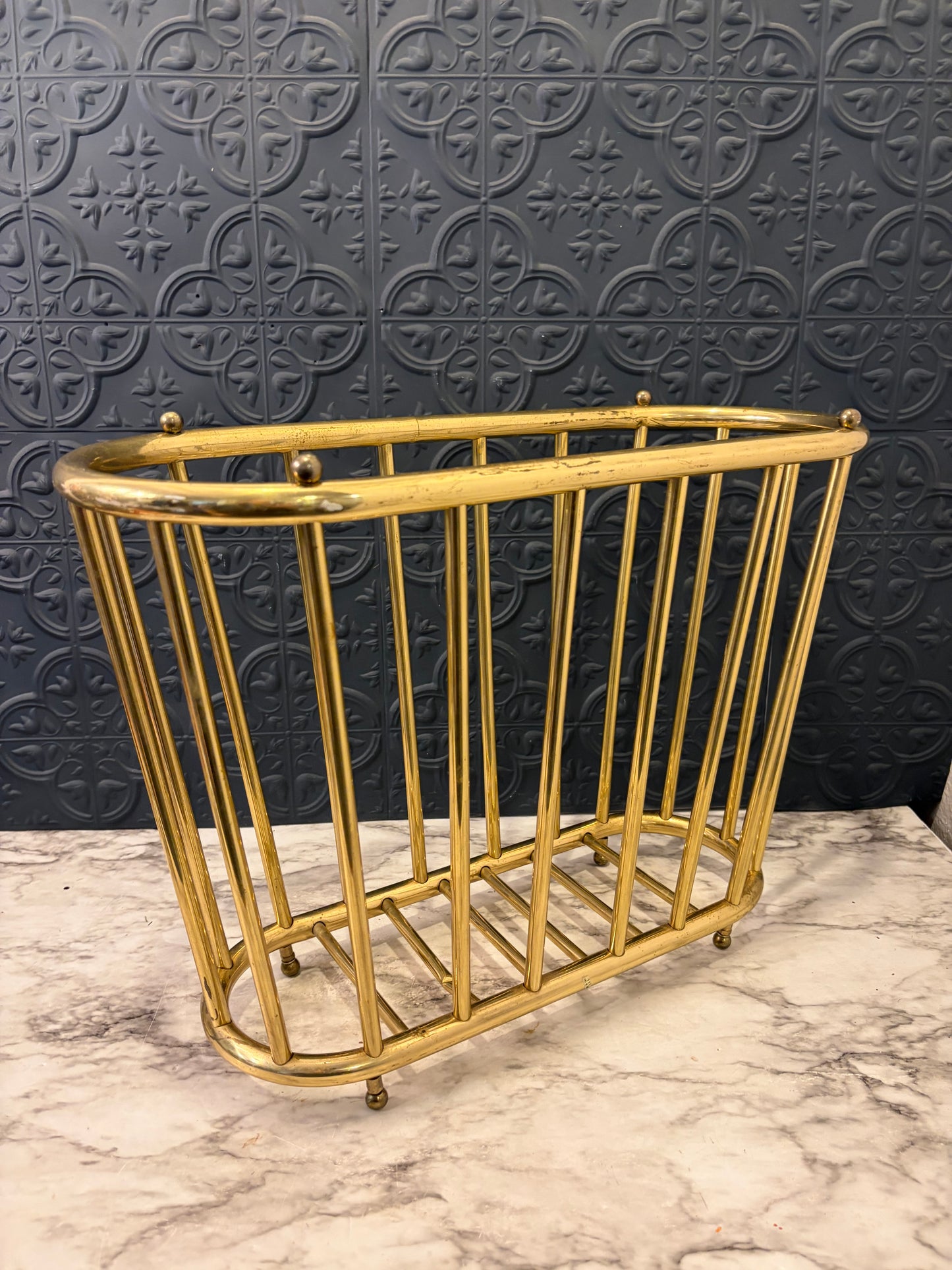 Brass Oval Magazine Holder