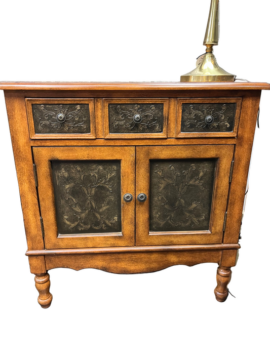 Small Cabinet with Faux Tin Insets