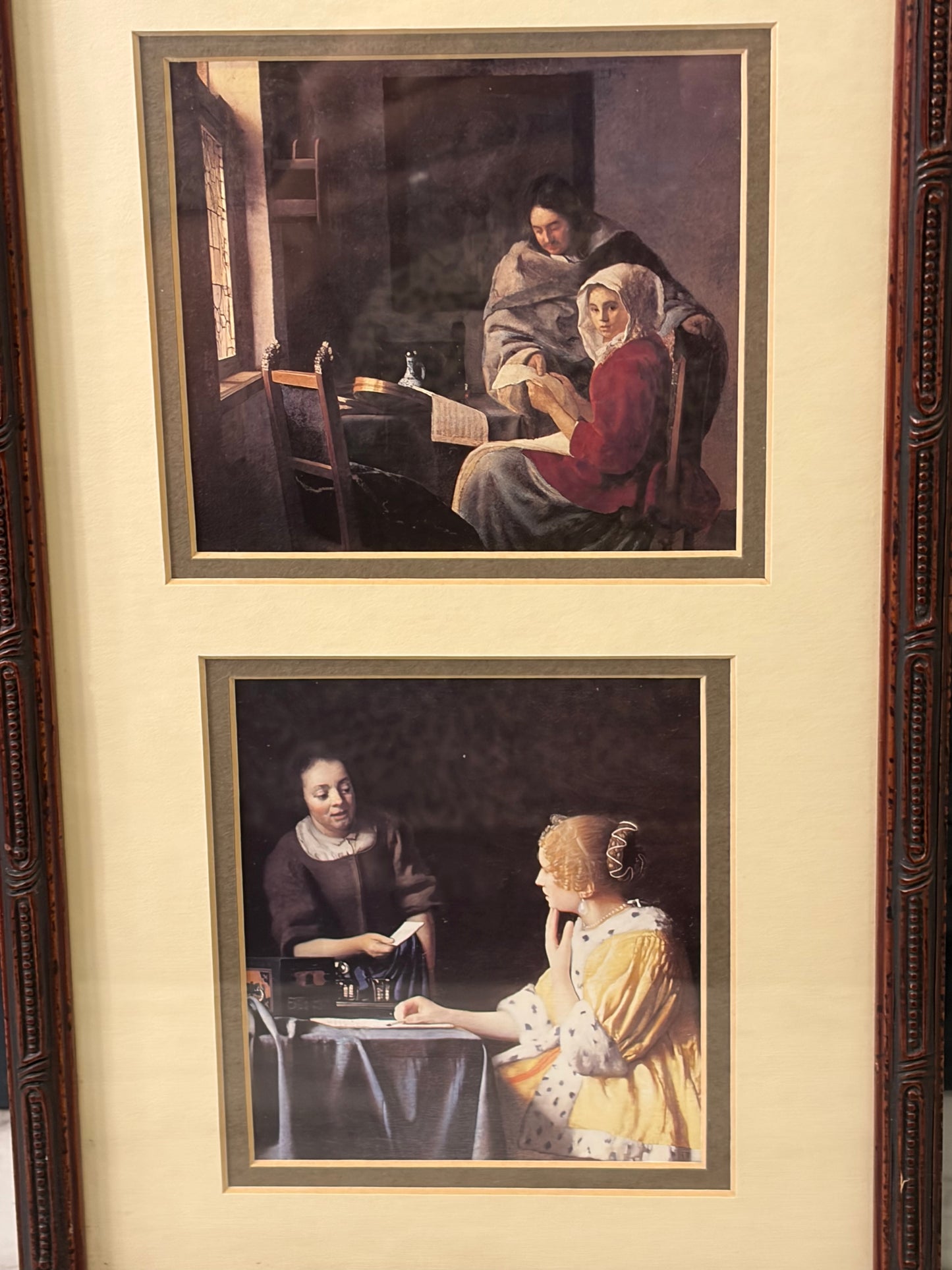 Johannes Vermeer Prints framed Triple