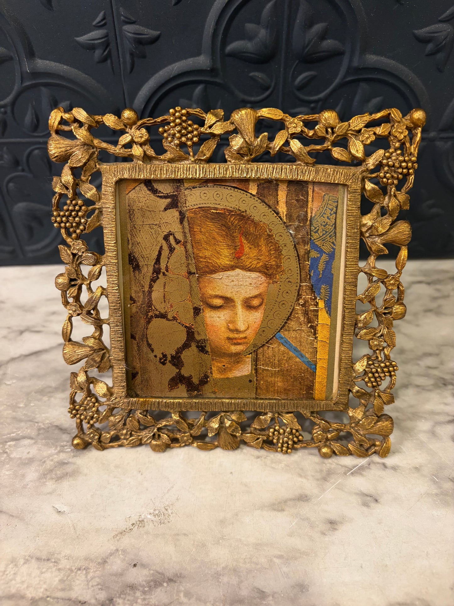 Golden Tears Framed in Ornate Gold Frame