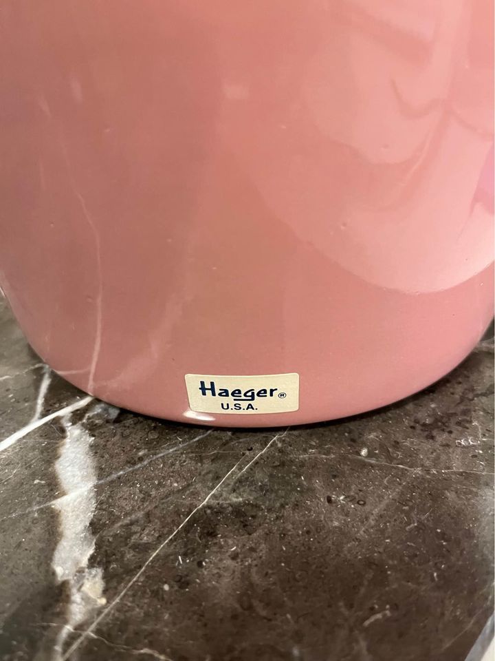 Large pink Haeger vase