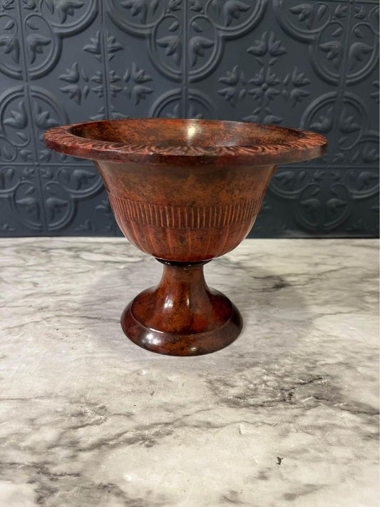 Reddish Metal Trophy Planter