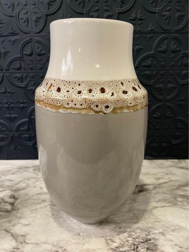 Tall fat lava vase