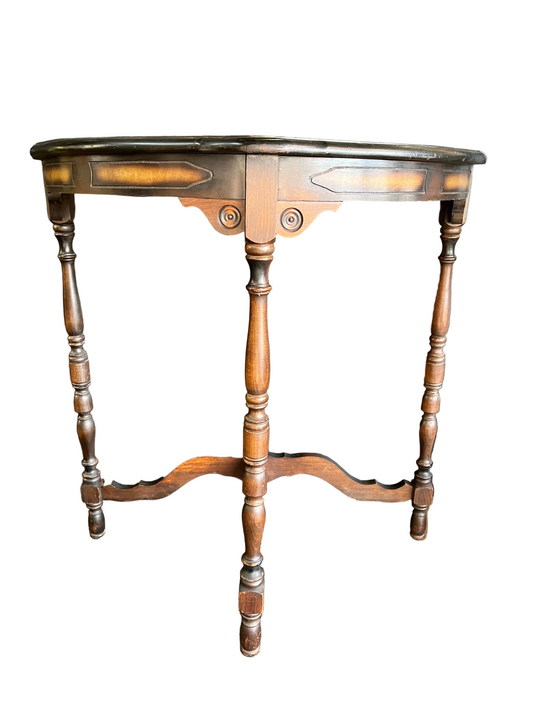 Half Moon Entry with Wood Inlay