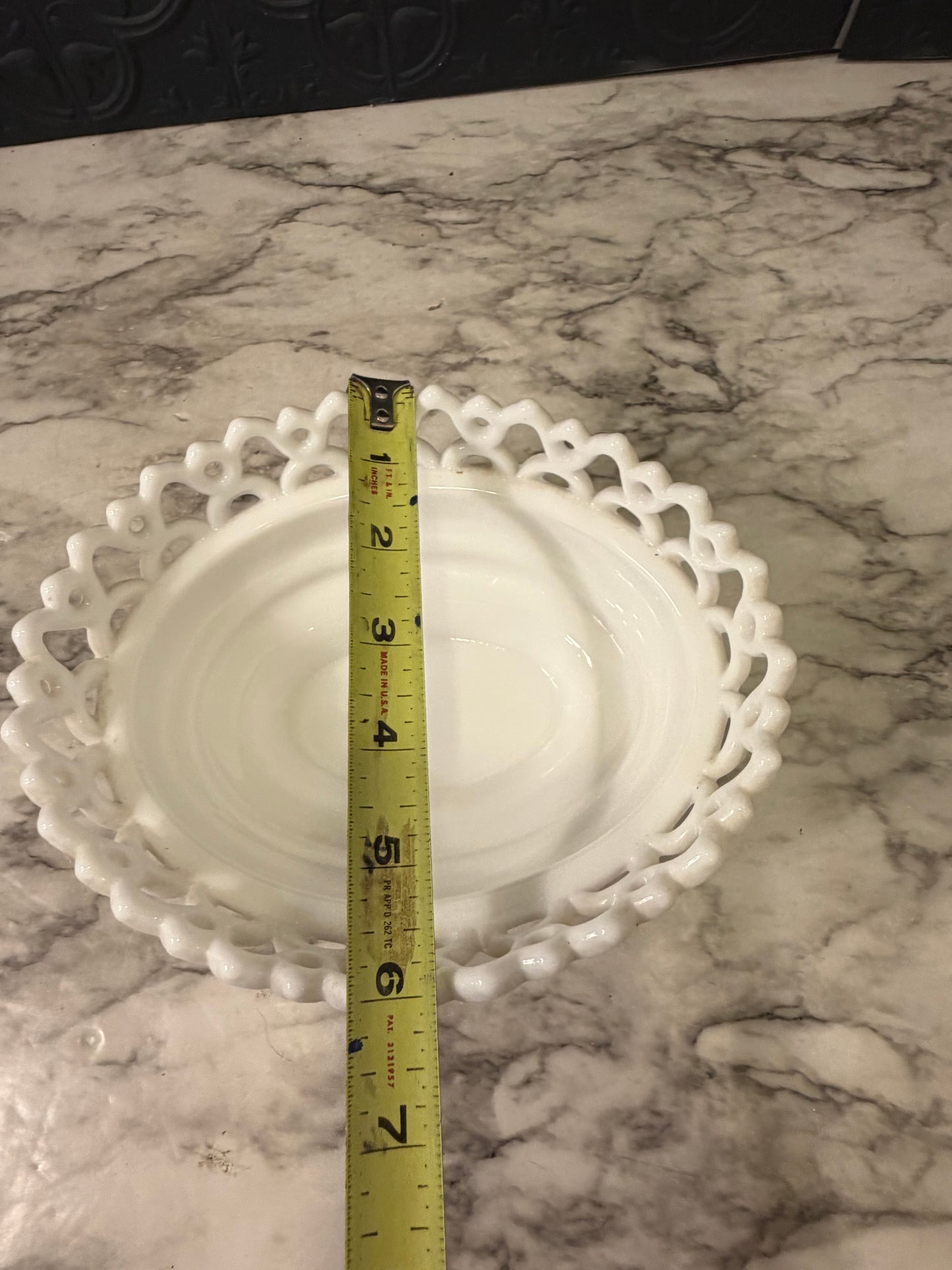Milk Glass Westmoreland Doric Lace Bowl
