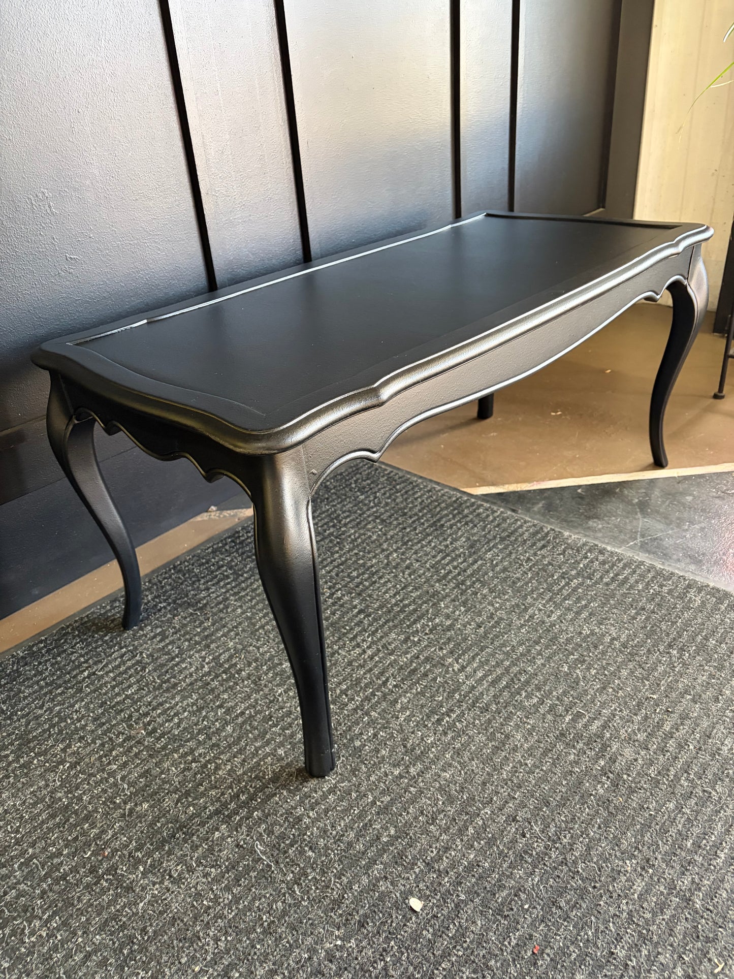 Painted Black Coffee Table