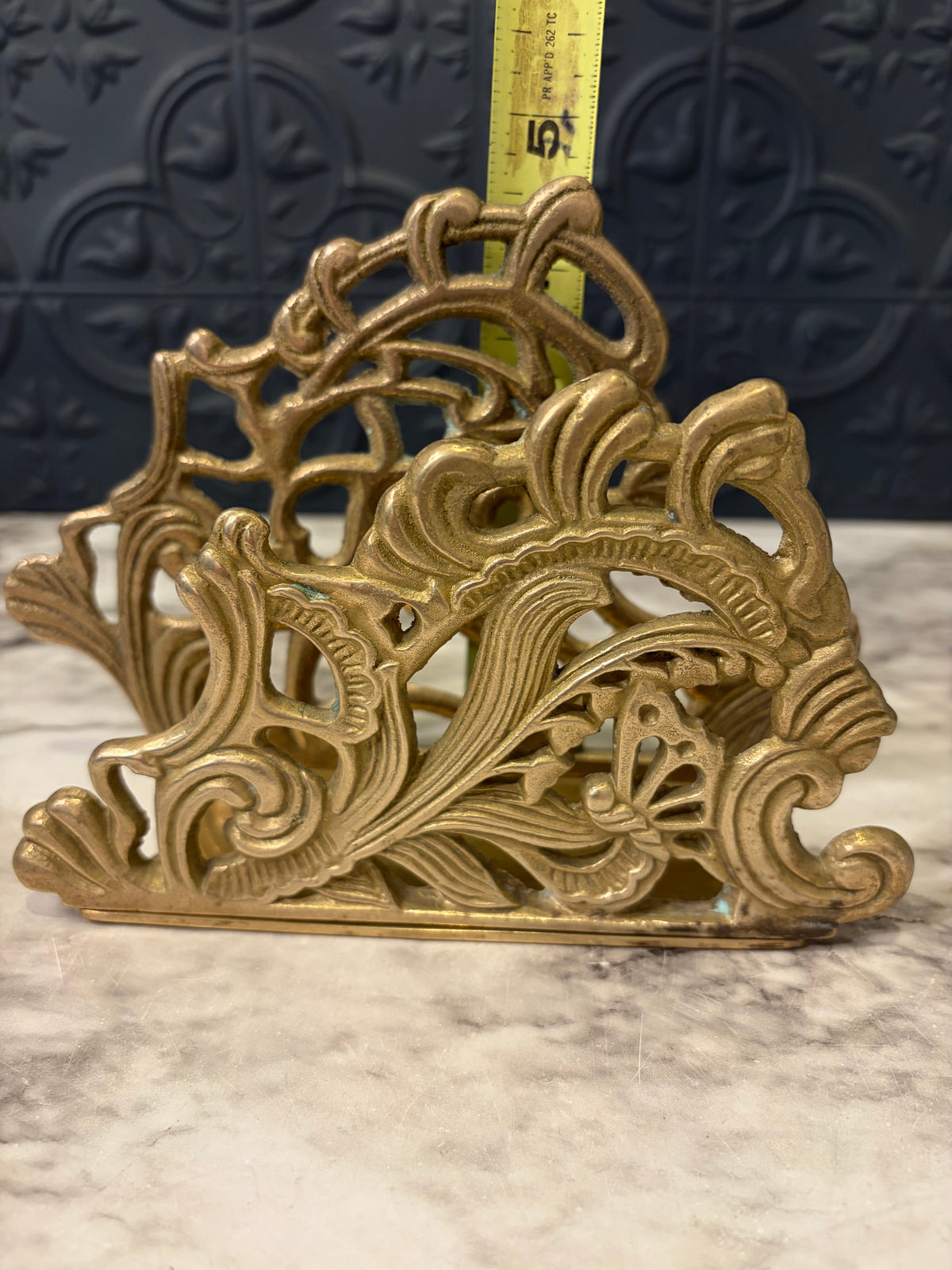 Ornate Brass Letter Holder