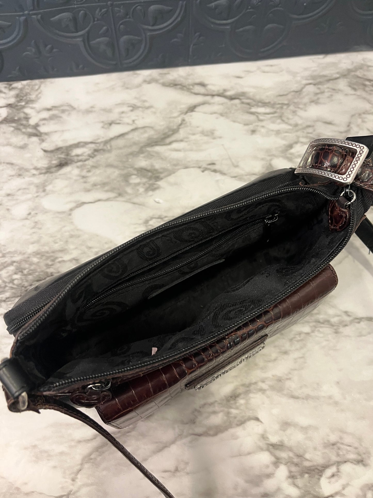 Brighton  Black and Brown Crossbody