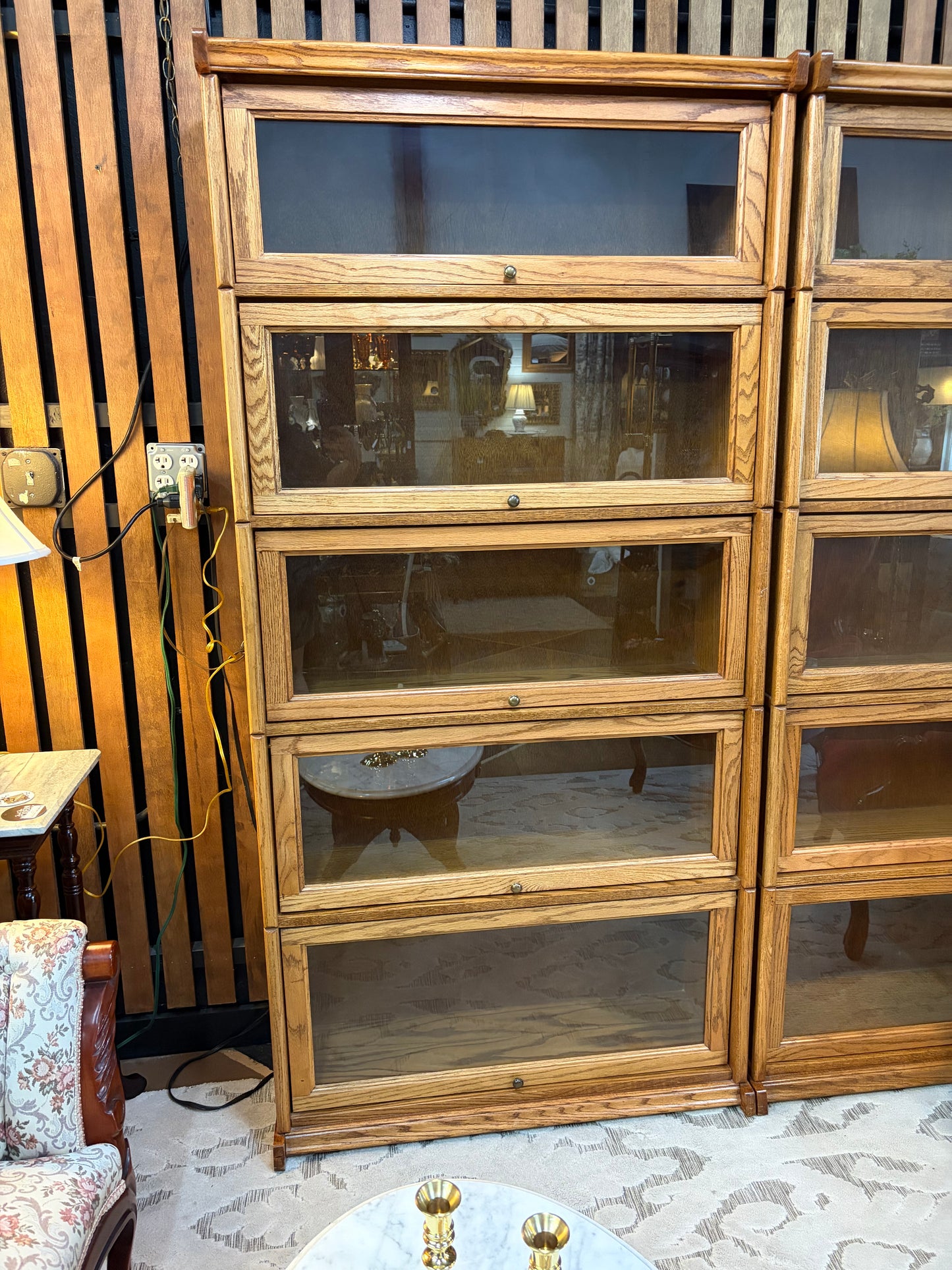 Five Shelf Barrister Bookcase