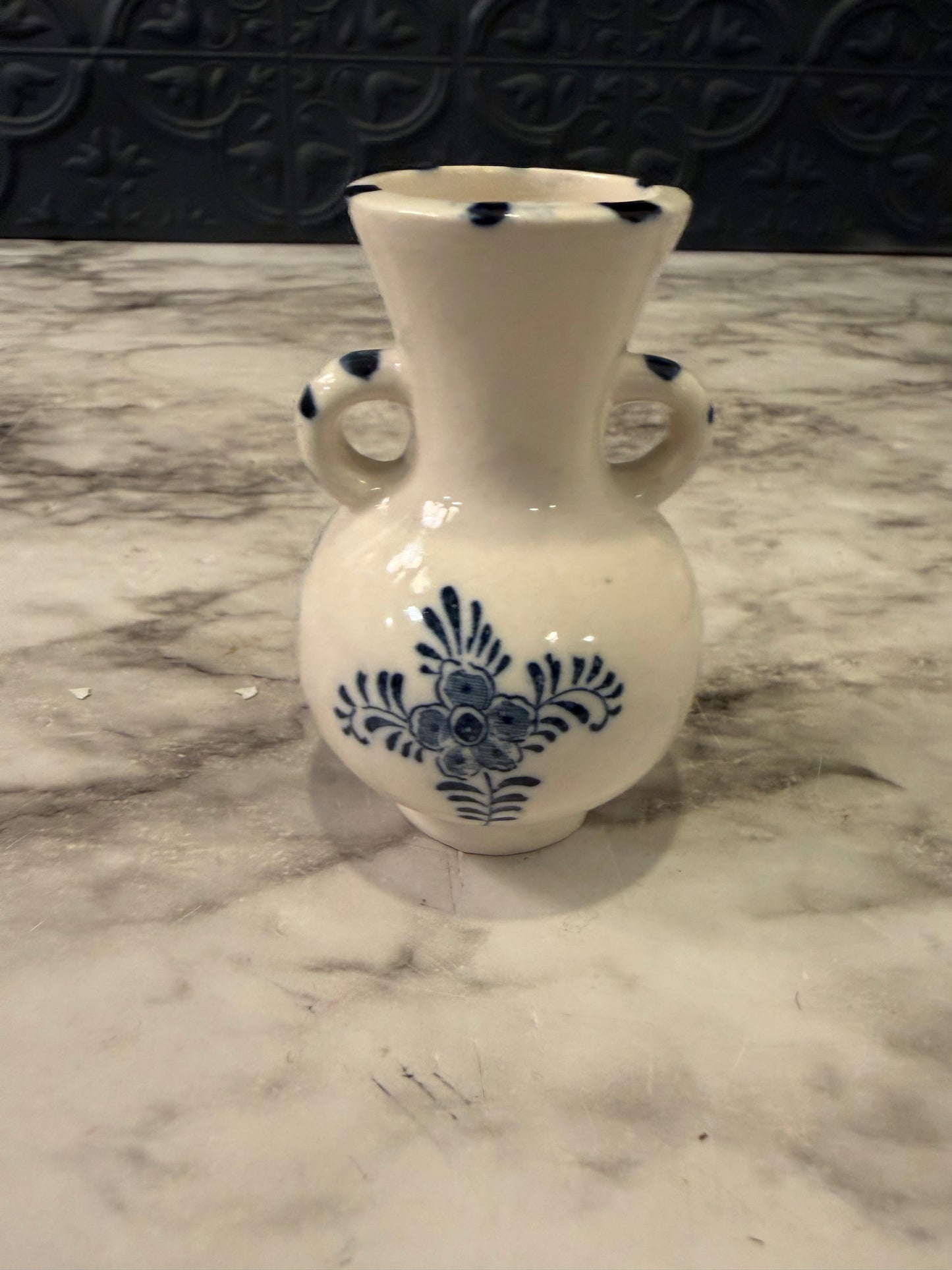 Delft Style Japanese Vase