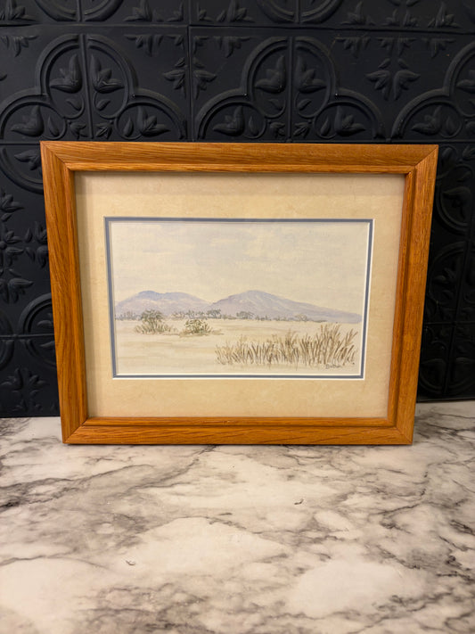 Original Watercolor by Bautk of Desert