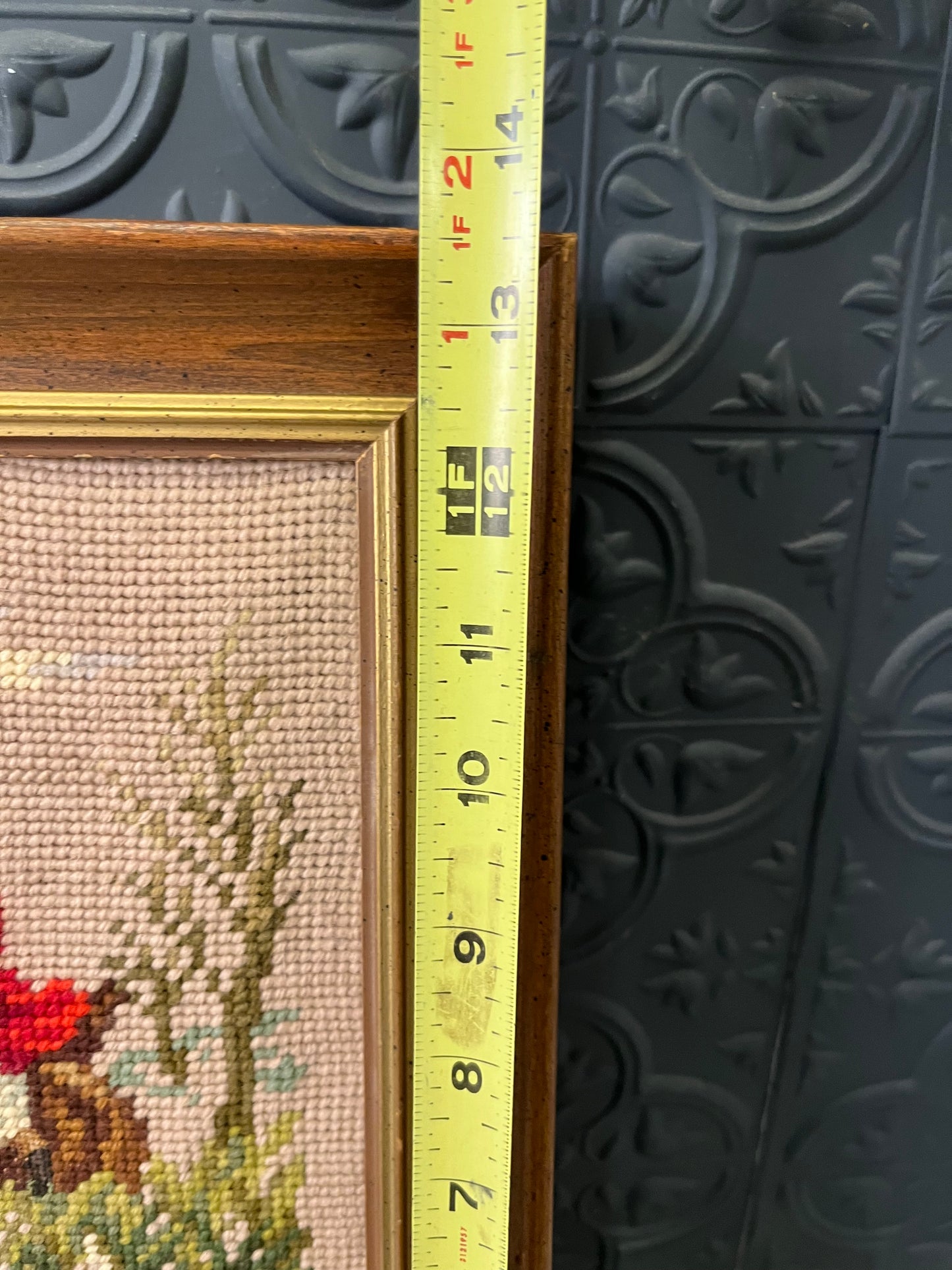 Needlepoint of the Hunt Framed