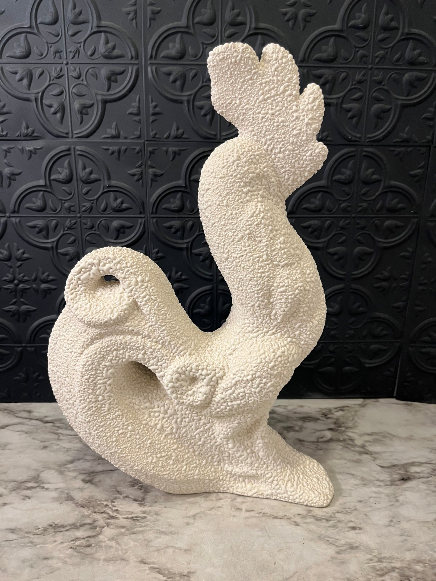 White Textured Rooster