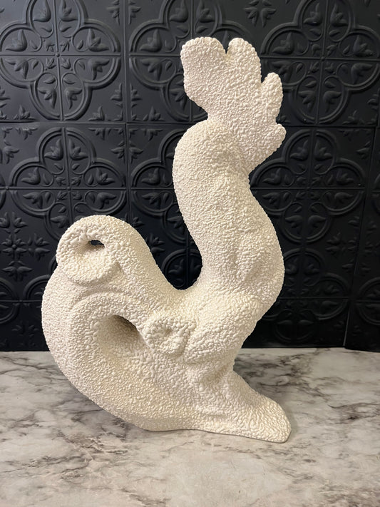White Textured Rooster