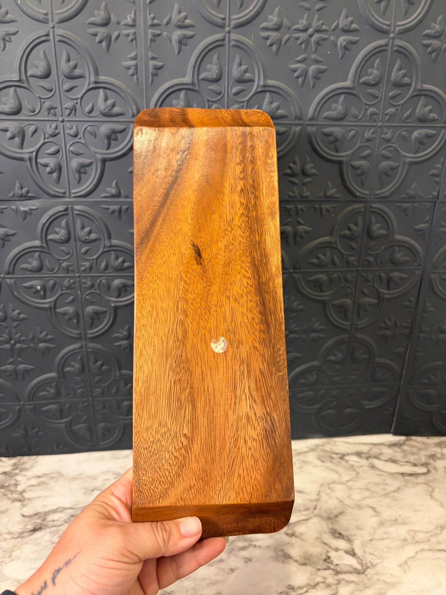 Monkey Pod Wood condiment tray